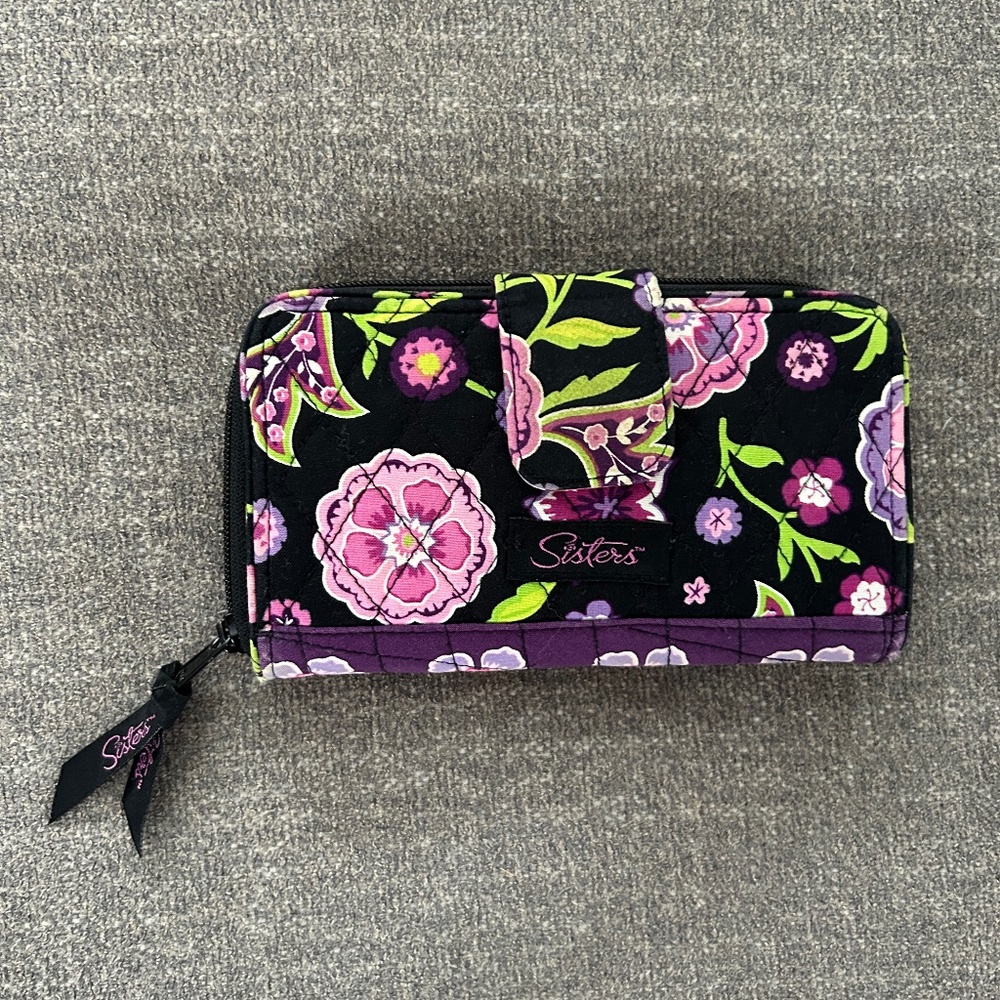 🎃Sisters Quilted Floral Clutch Wallet